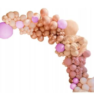 Girlanda balonowa róż dekoracja ozdoba 60szt.